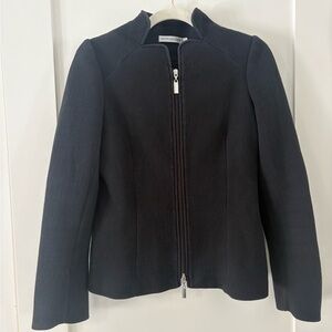 JACQUELINE CONOIR | Black zip up Jacket blazer suit workwear office interview 4
